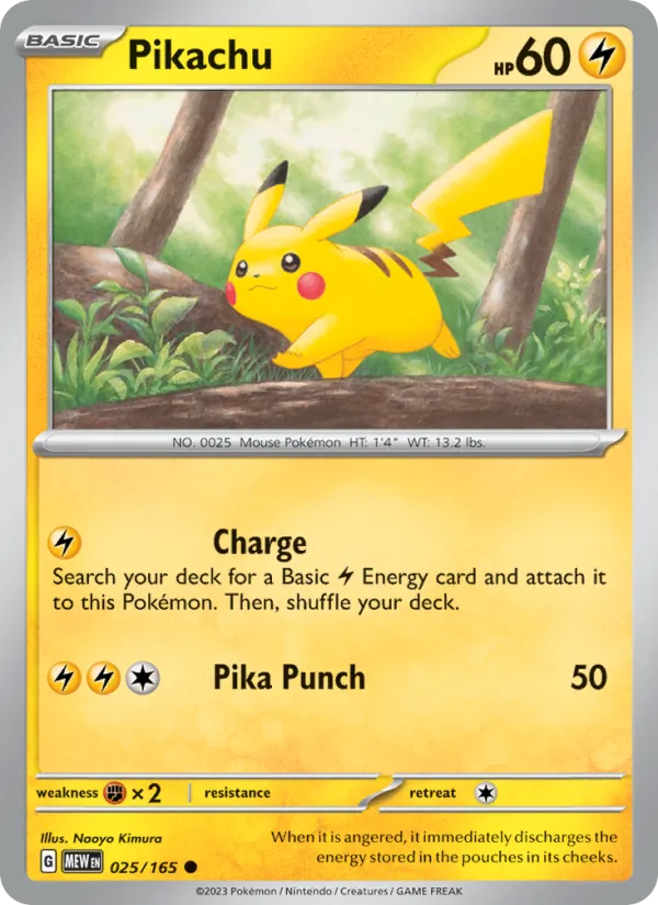 Pikachu, 025/165